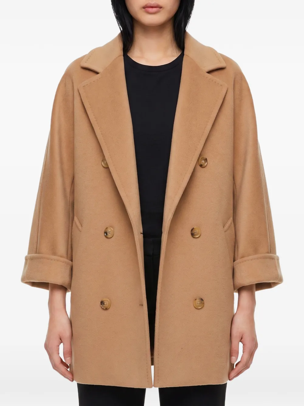 Max Mara Rebus double-breasted coat - Toni neutri