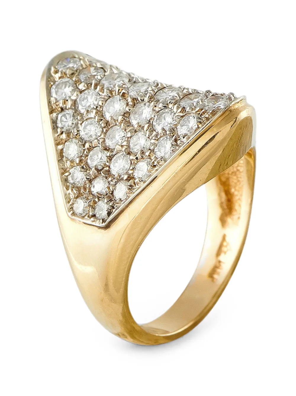 Pre-owned Lb Exclusive Diamond Ring In Gold