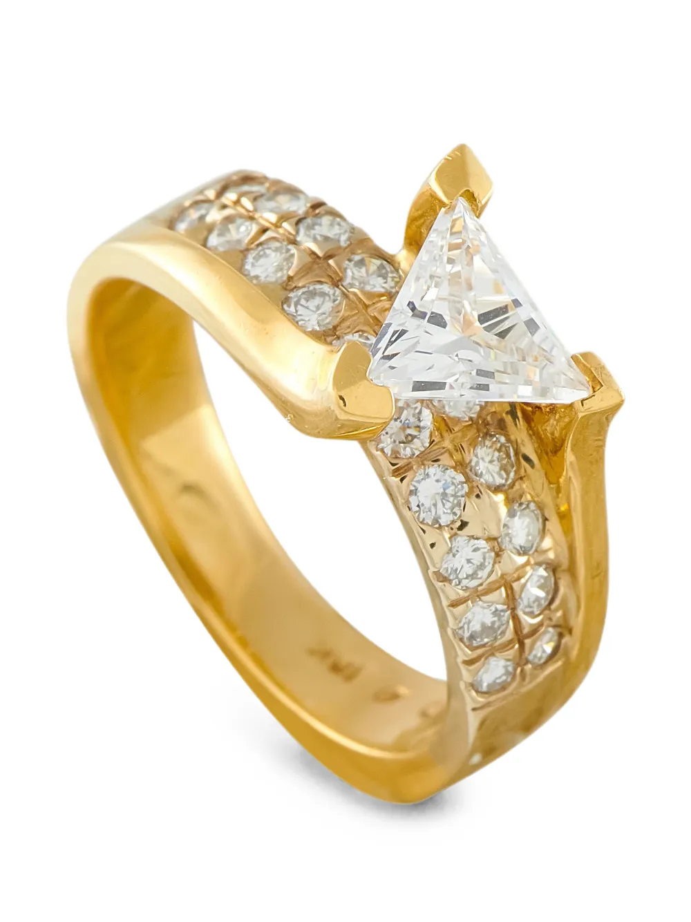 Pre-owned Lb Exclusive Diamond Ring In Gold