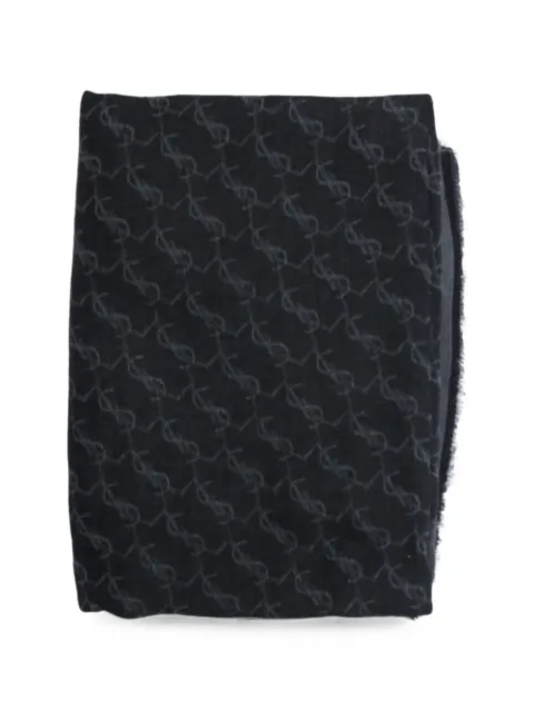 Saint Laurent Cassandre scarf in cashmere and silk jacquard