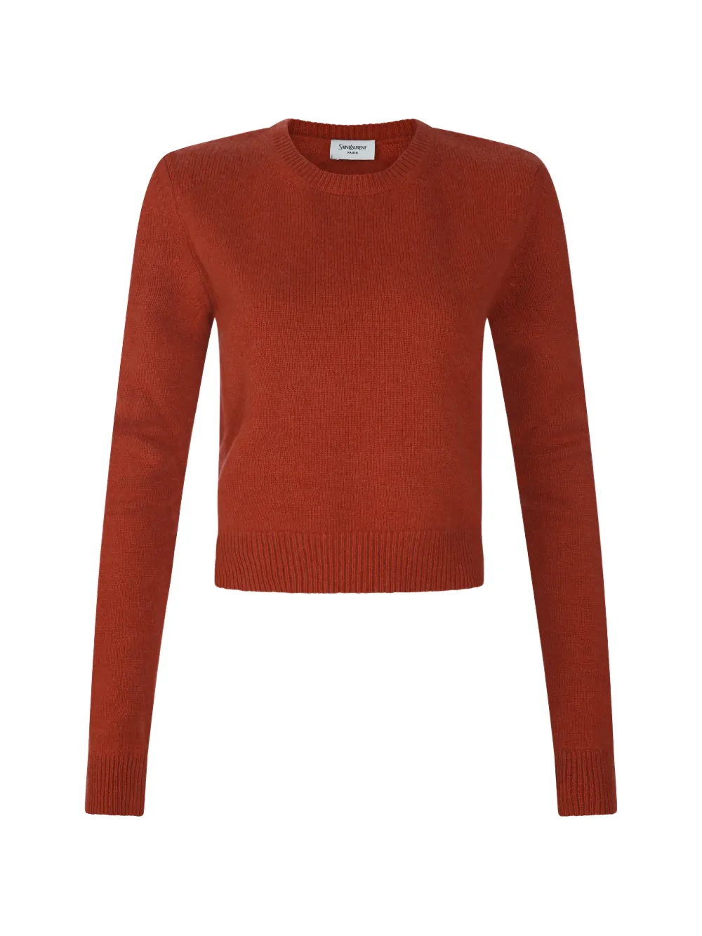 Saint Laurent Kasjmier trui met ronde hals Oranje