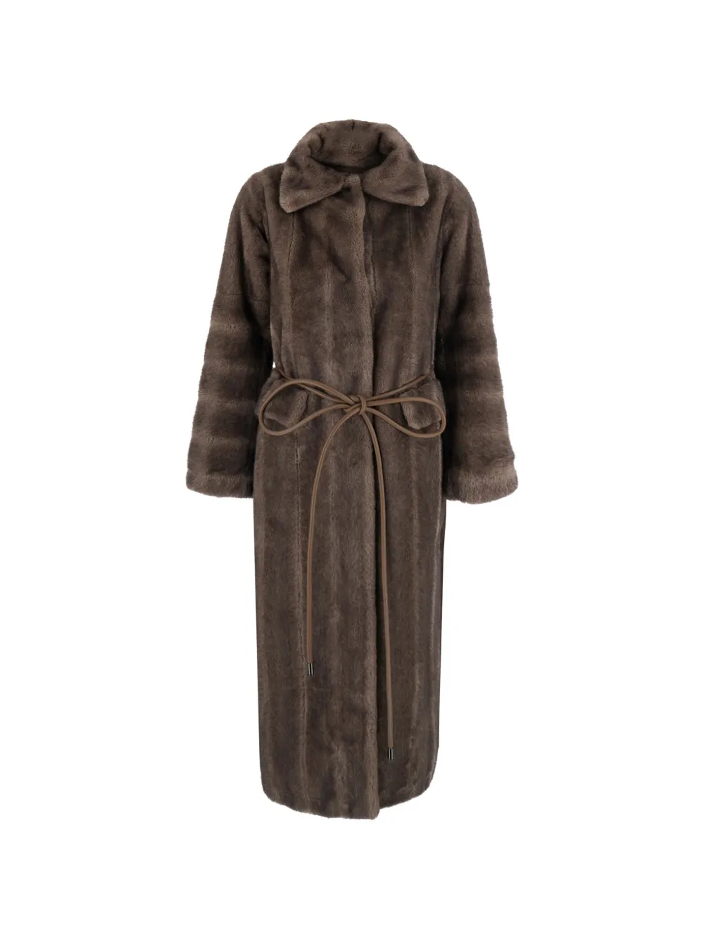VALENTINI 1972 belted faux-fur coat