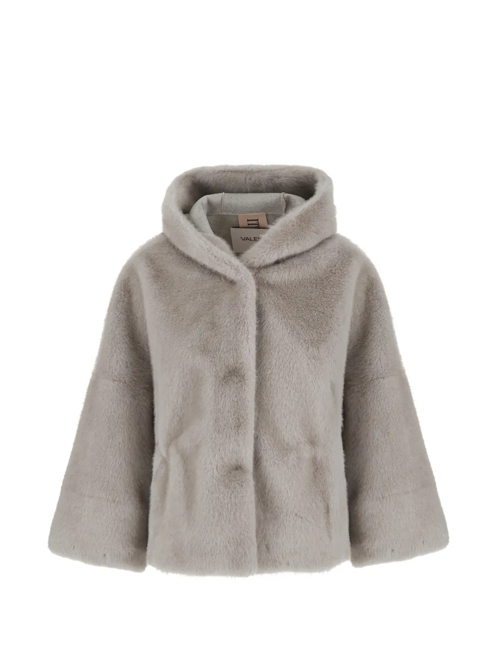 VALENTINI 1972 hooded faux-fur coat - Grau