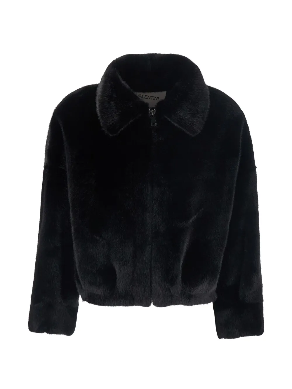VALENTINI 1972 zip-up faux-fur jacket - Schwarz