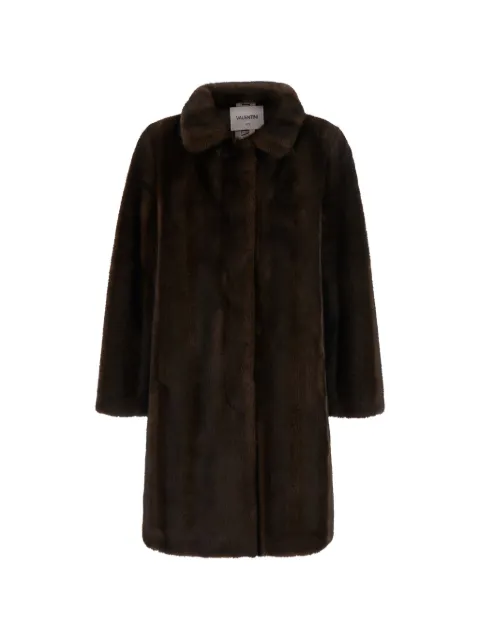 VALENTINI 1972 faux-fur classic-collar coat