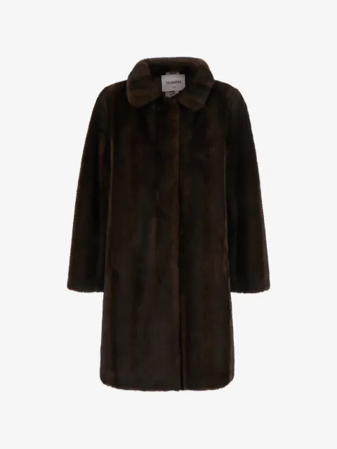 VALENTINI 1972 faux-fur classic-collar coat