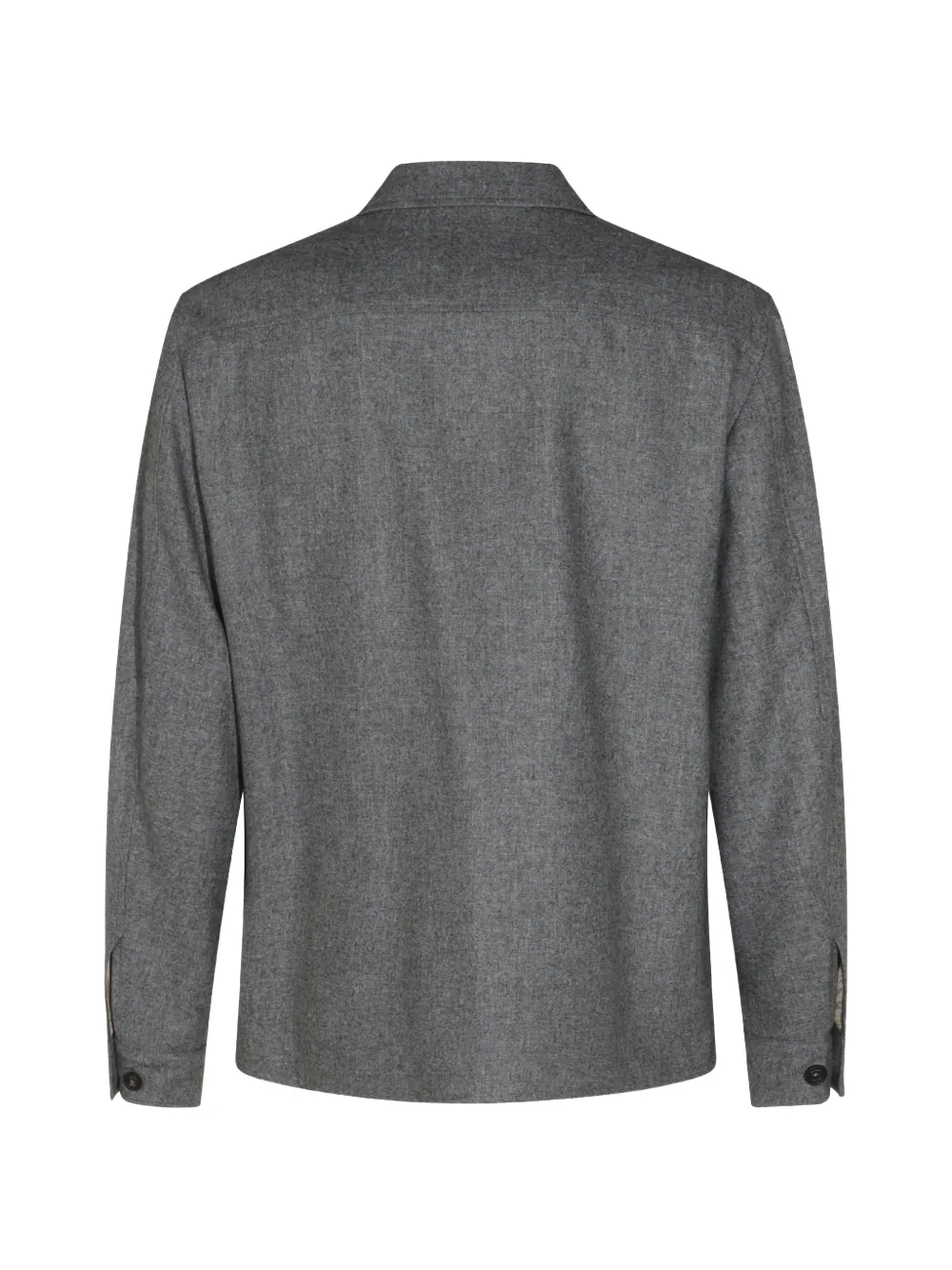 Eleventy button-up chest-pocket jacket Grijs