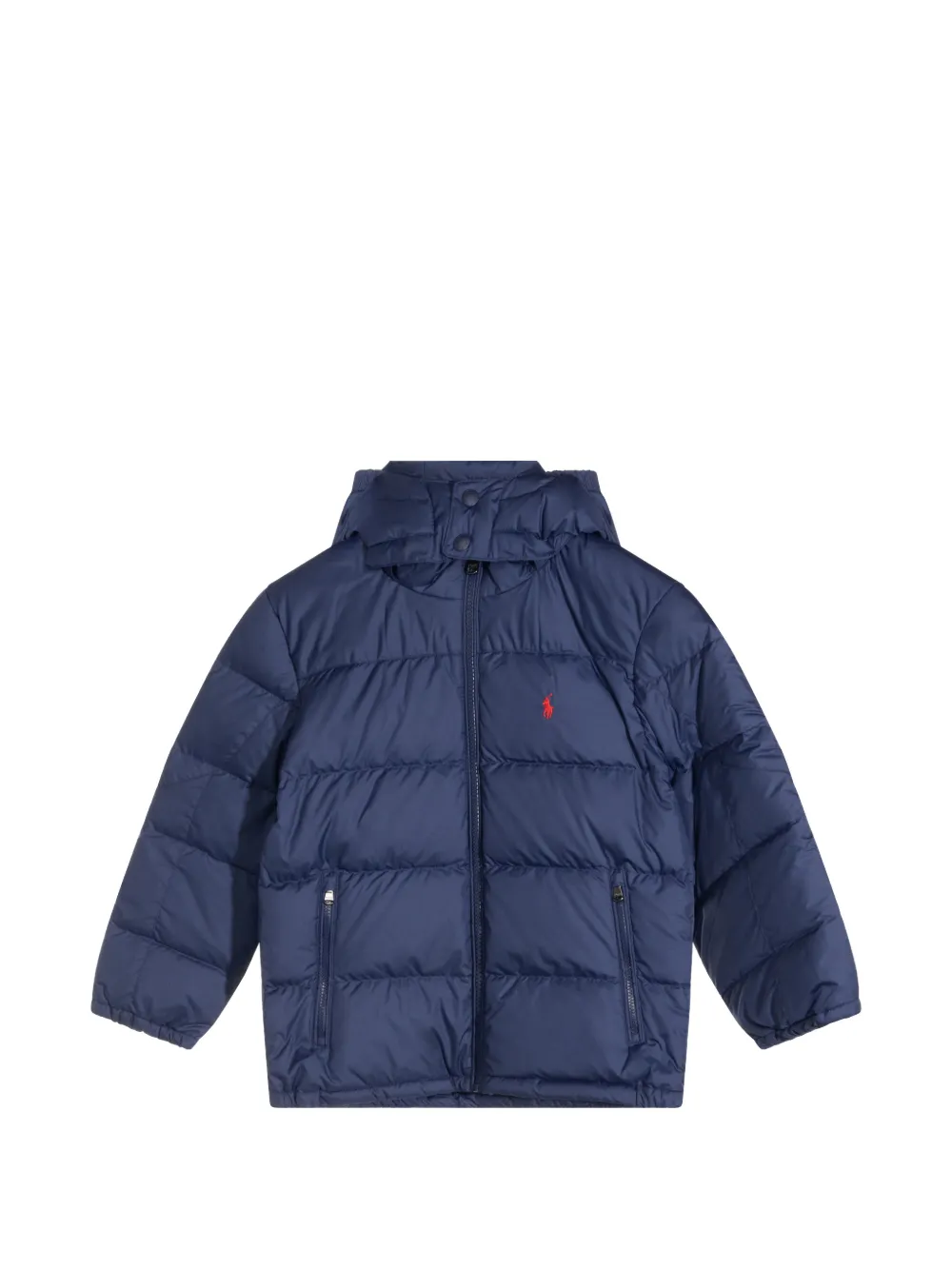 POLO RALPH LAUREN KIDS The Gorham down hooded jacket - Blu