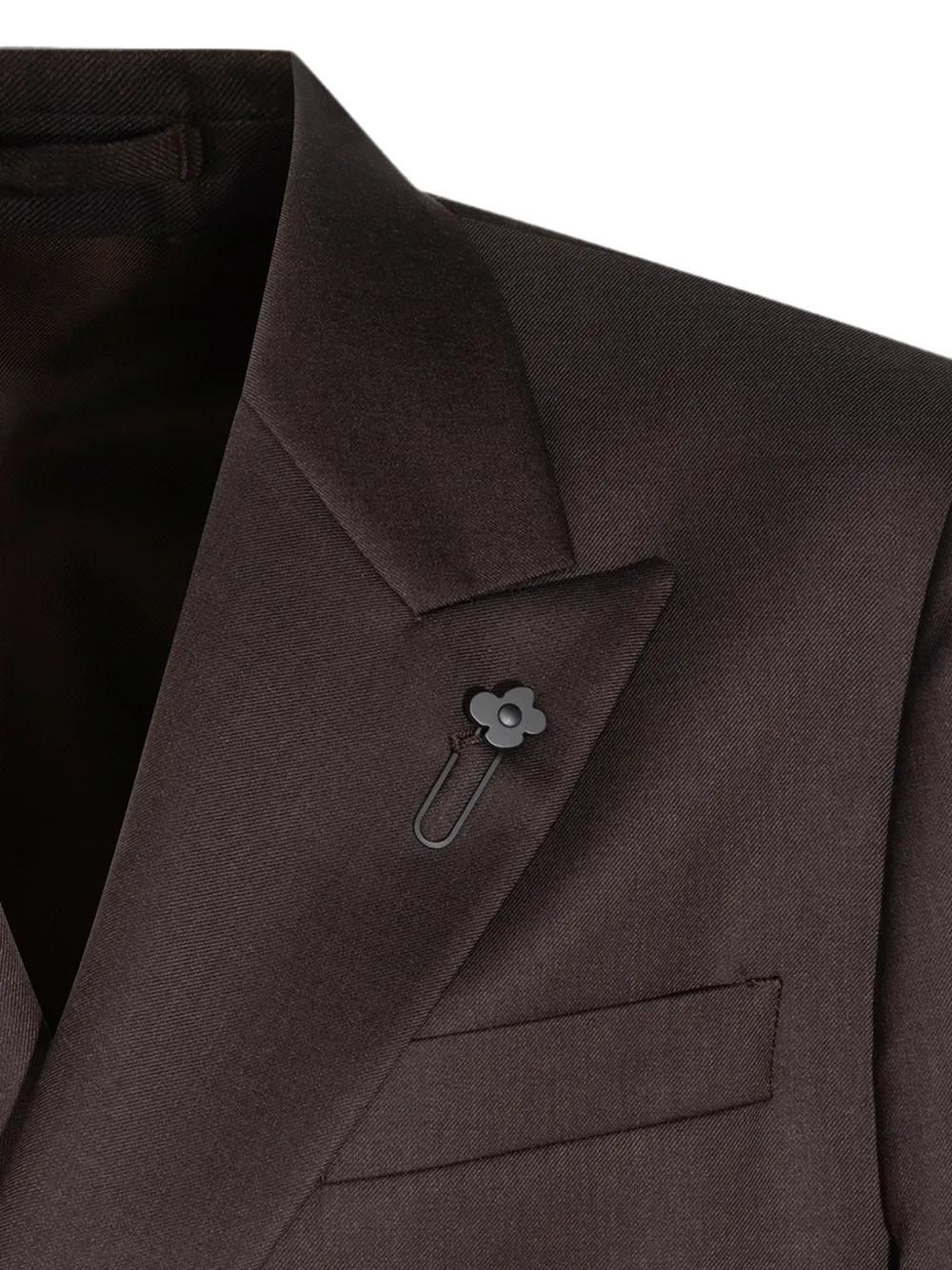 Lardini double-breasted suit Bruin