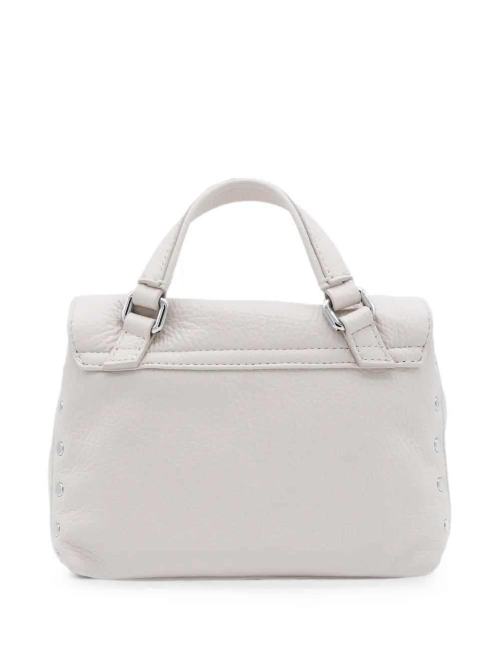 Zanellato Shopper verfraaid met studs Wit