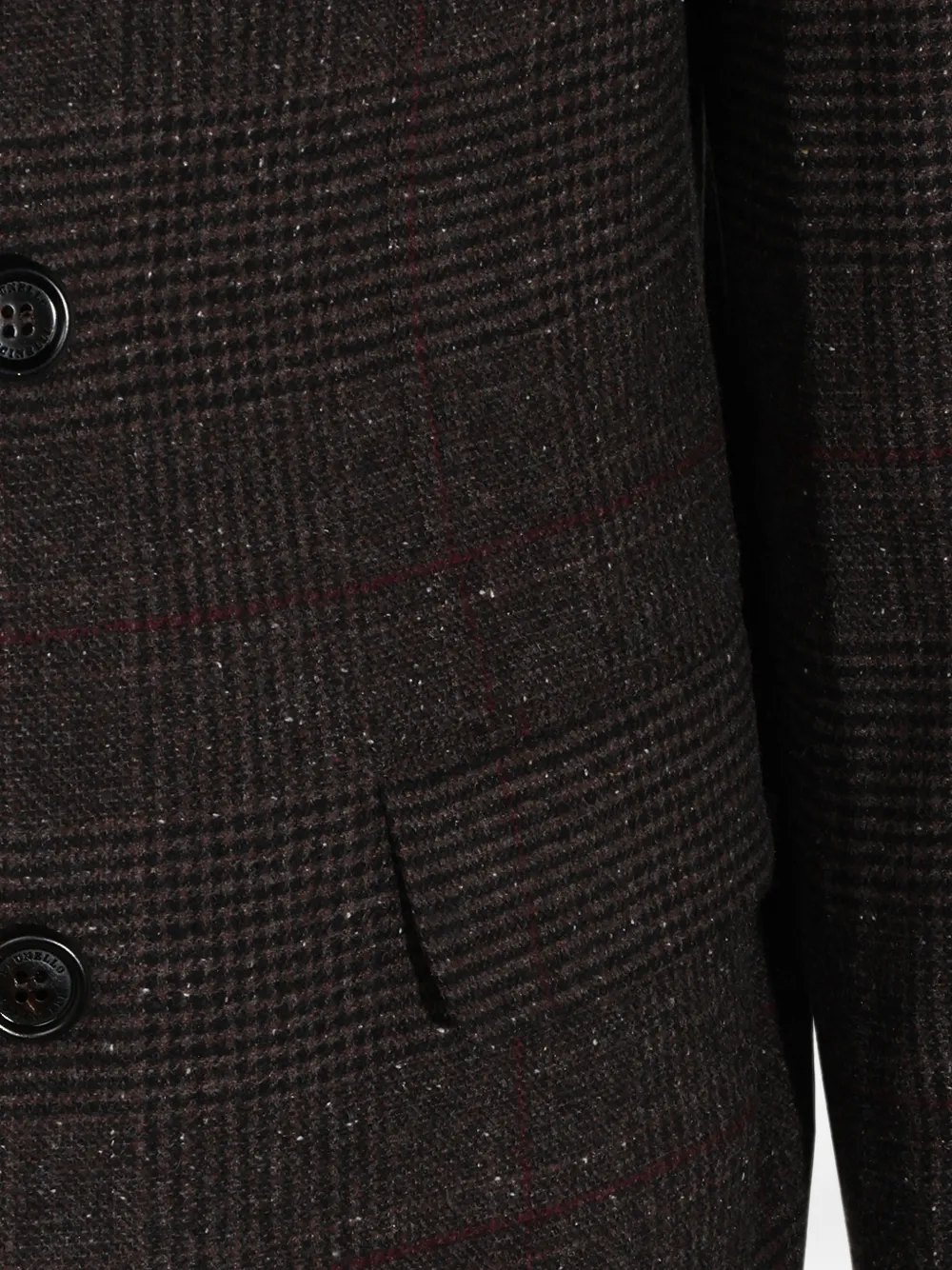Brunello Cucinelli Jas met dubbele rij knopen Bruin