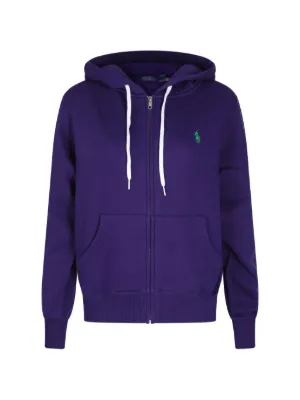 Polo Ralph Lauren logo-embroidered Drawstring Hoodie | Purple