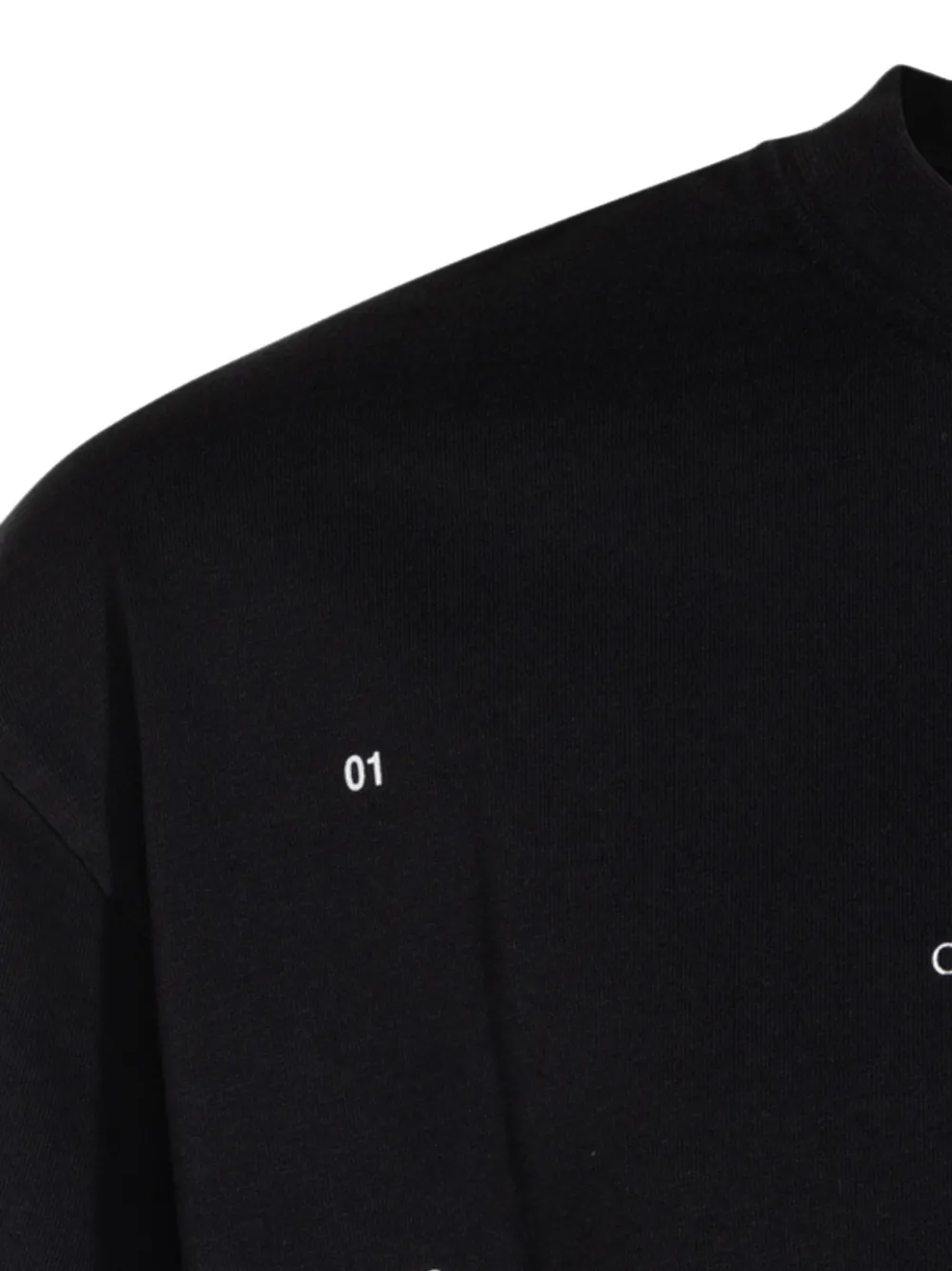 Off-White T-shirt met grafische print Zwart