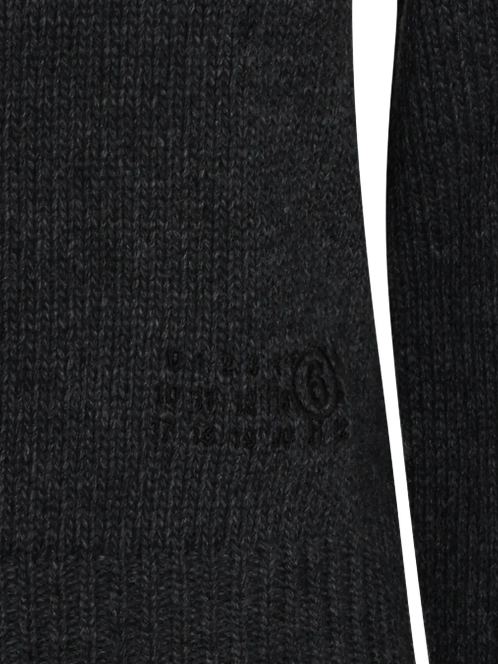 MM6 Maison Margiela Trui met geborduurd logo Zwart