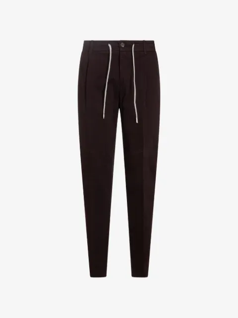 Eleventy drawstring pleated trousers