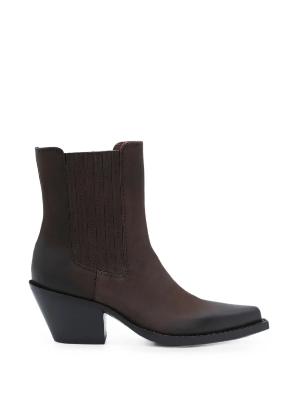 Paris Texas Dallas pointed-toe leather ankle boots - Brown
