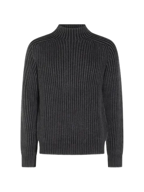 04651 / A TRIP IN A BAG ribbed-knit mock-neck sweater