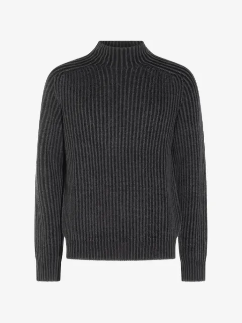 04651 / A TRIP IN A BAG ribbed-knit mock-neck sweater