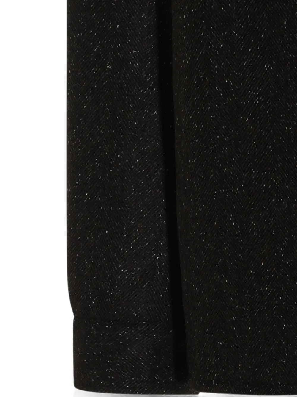 Eleventy Herringbone-pattern Shirt Jacket In Black