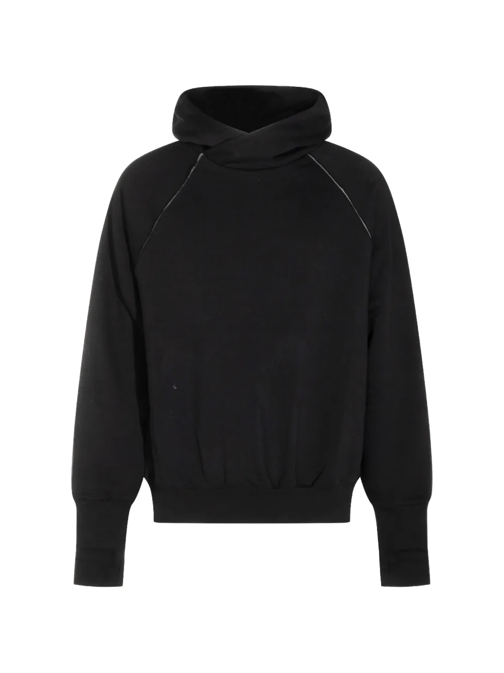 Thom Krom raglan-sleeve hoodie - Schwarz