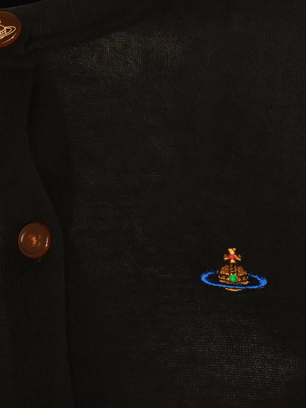 Vivienne Westwood Orb-embroidered cardigan Zwart