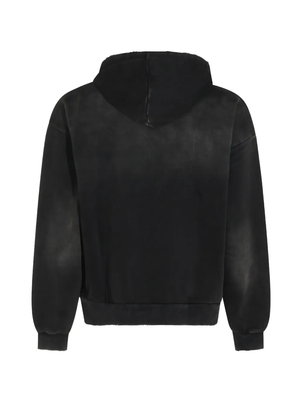 FOUND logo-patch paint-splatter hoodie Zwart