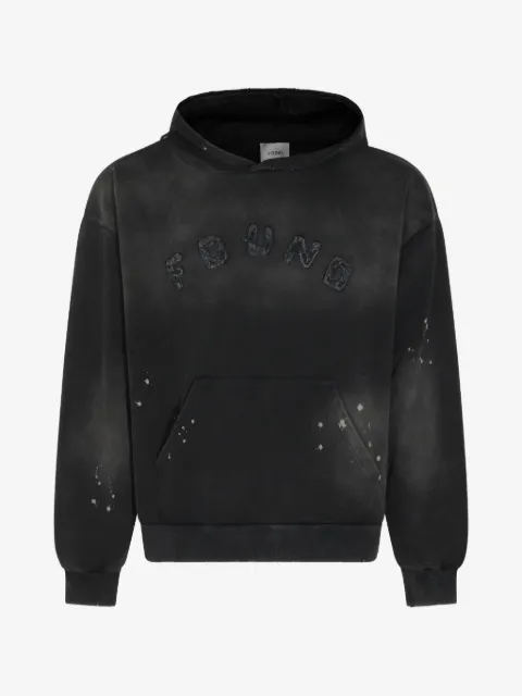 FOUND sudadera con capucha y parche del logo