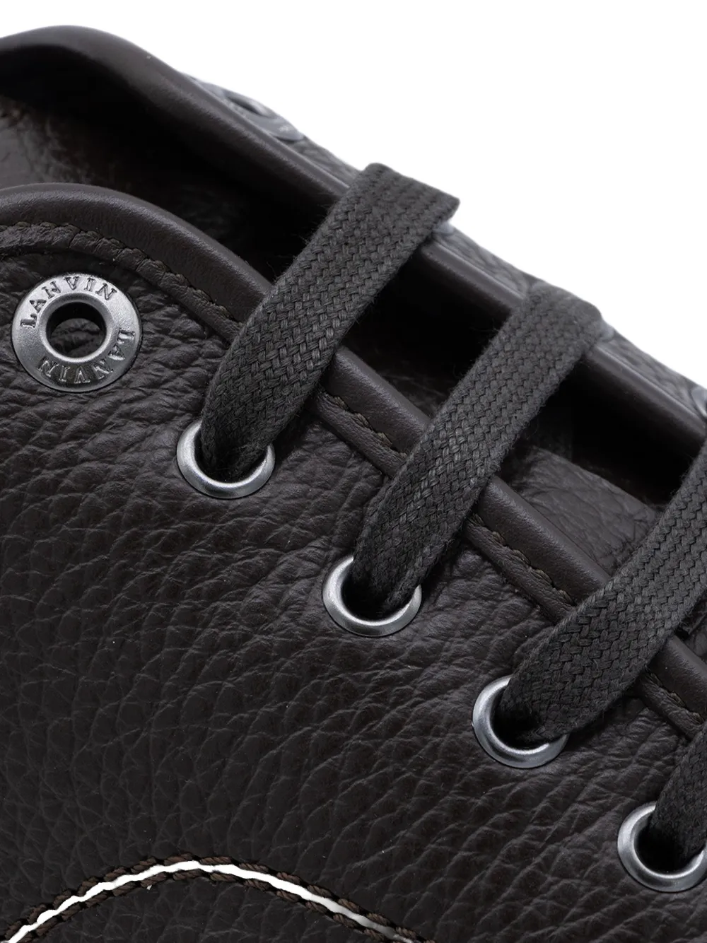 Lanvin DBB1 sneakers in nappa and grained leather Bruin