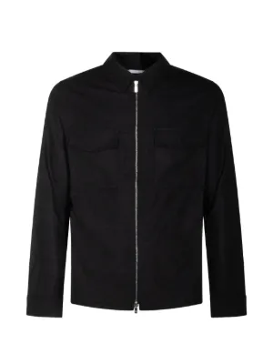 AllSaints スエード ボンバージャケット | ブラック | FARFETCH JP