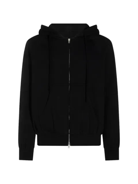 Thom Krom zip-up drawstring hoodie
