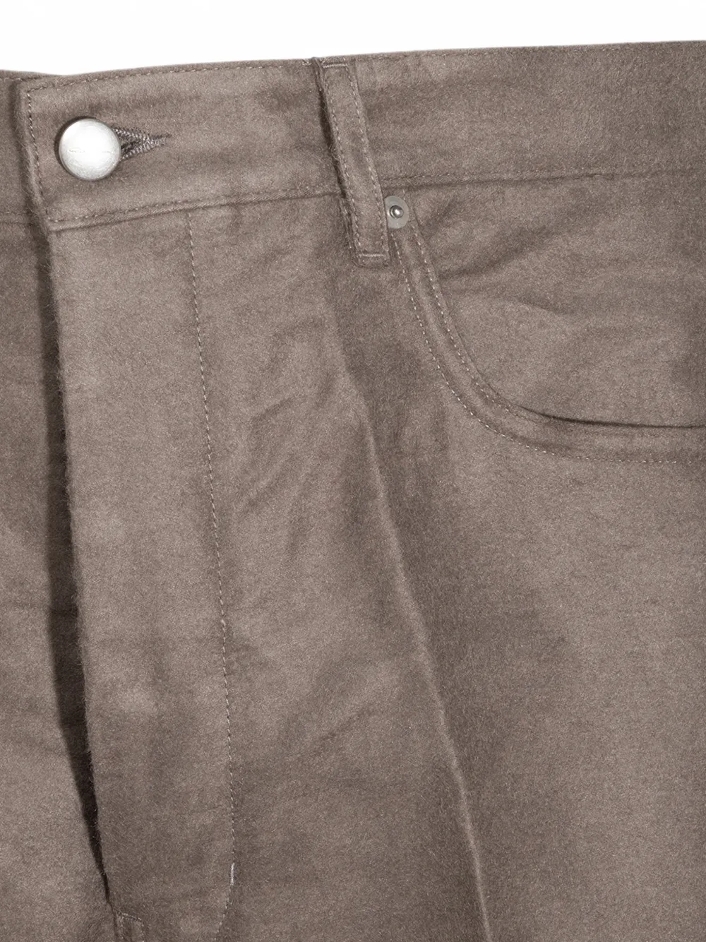 Rick Owens pressed-crease straight-leg trousers Bruin