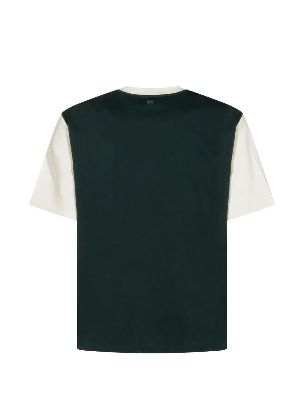 AMI Paris T-shirt met logo-applicatie Groen