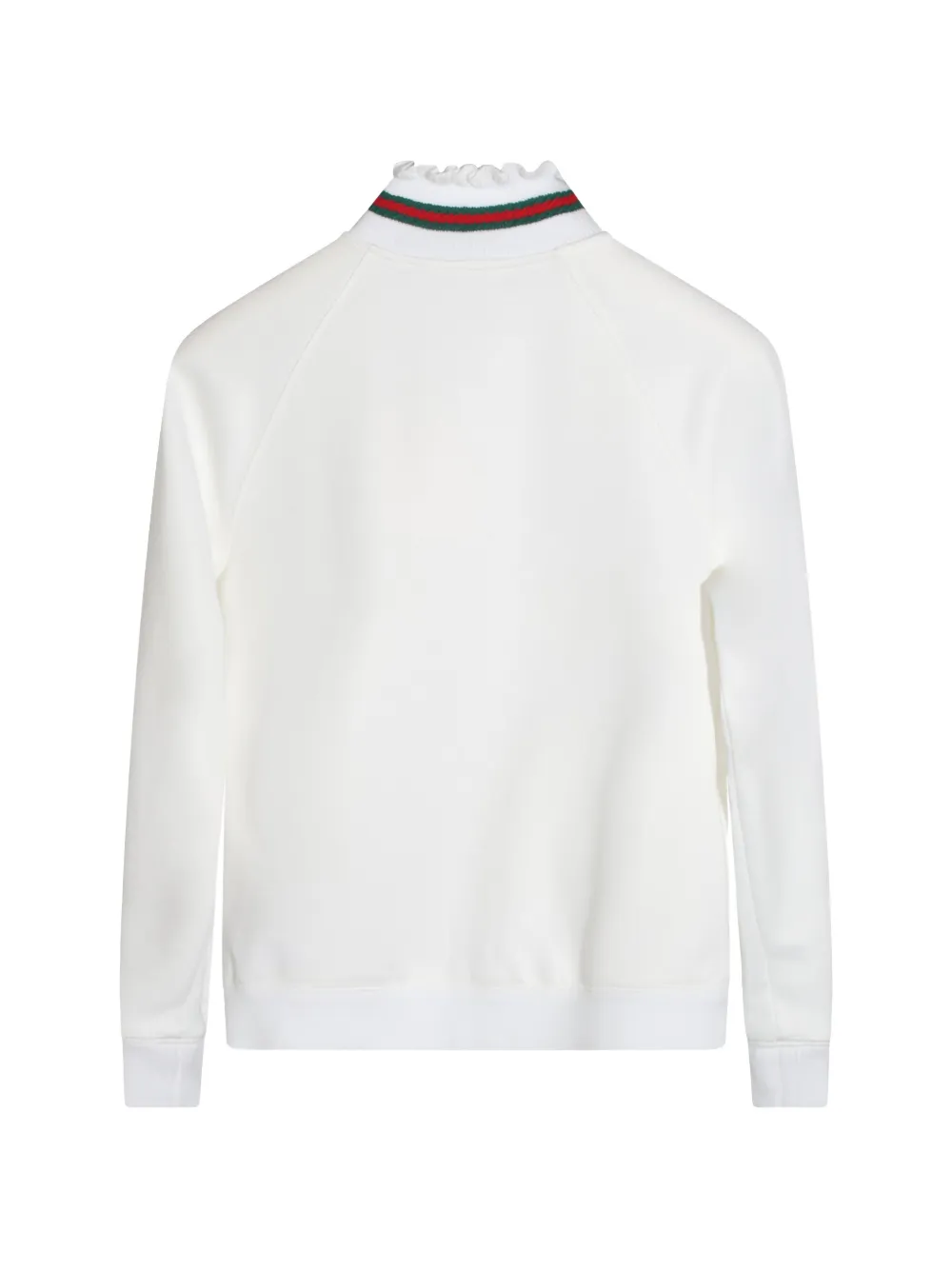 Gucci Kids Trui met ruches en Web-streep Wit