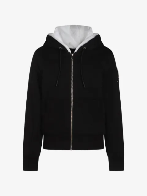 Moose Knuckles Bunny logo-patch drawstring hoodie