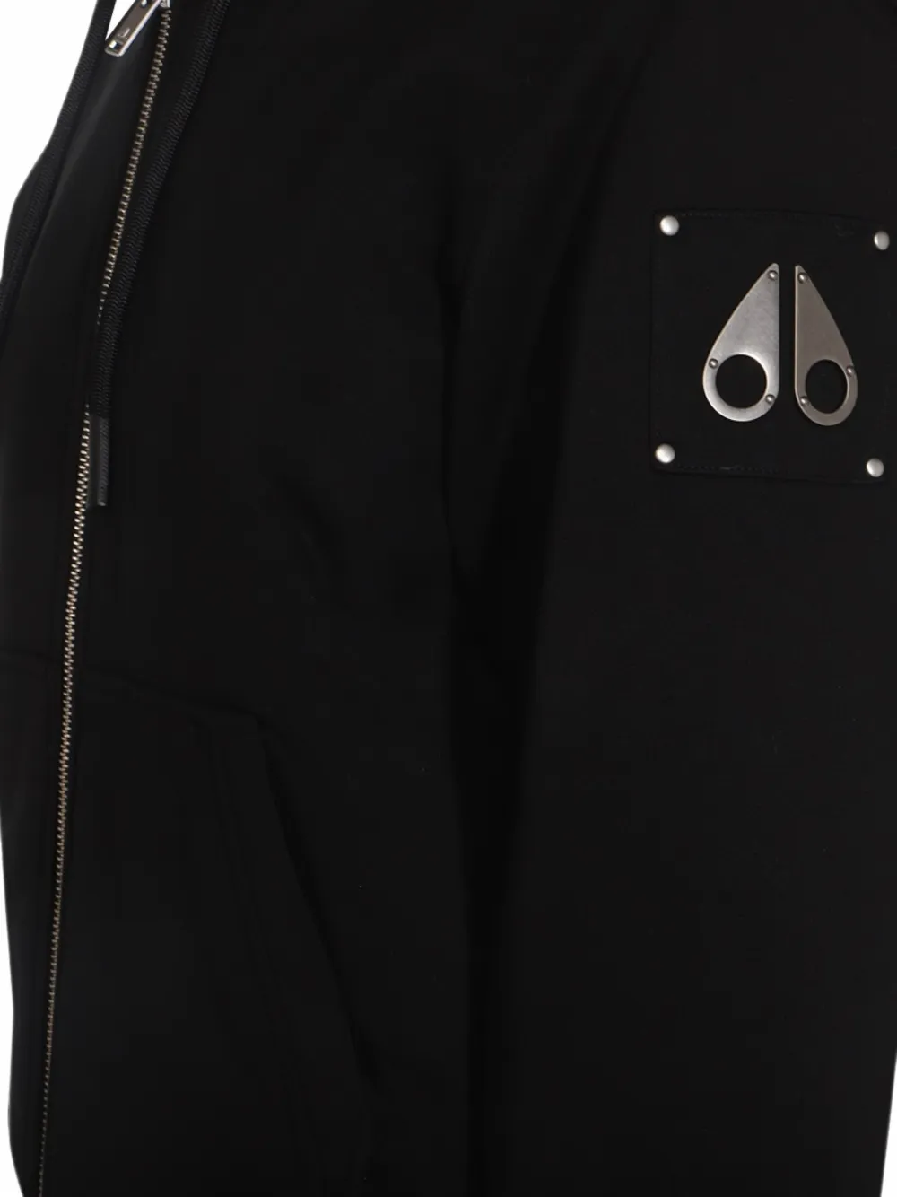 Moose Knuckles Bunny hoodie met trekkoord en logopatch Zwart
