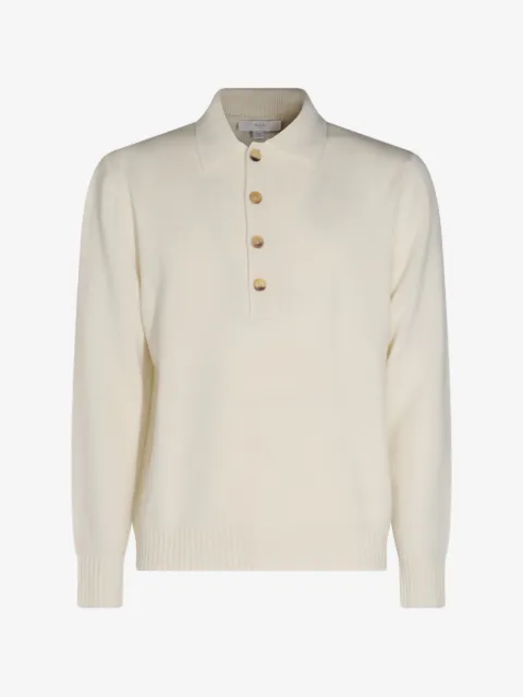Malo jersey de cachemira con cuello de polo de manga larga