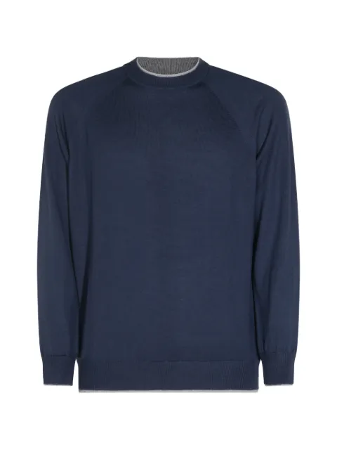 Eleventy raglan-sleeve wool sweater