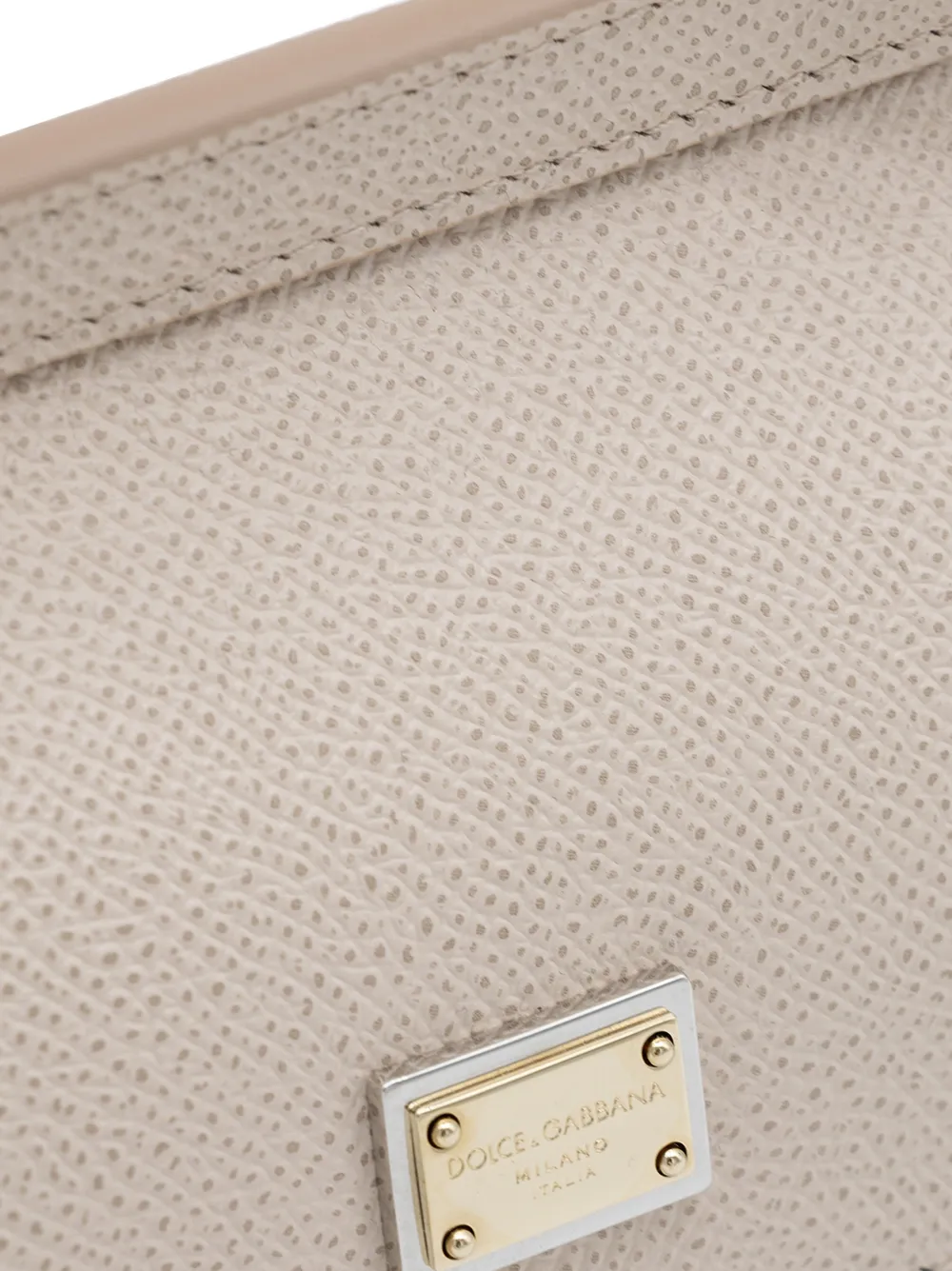 Dolce & Gabbana Sicily mini-handtas van dauphine kalfsleer Roze