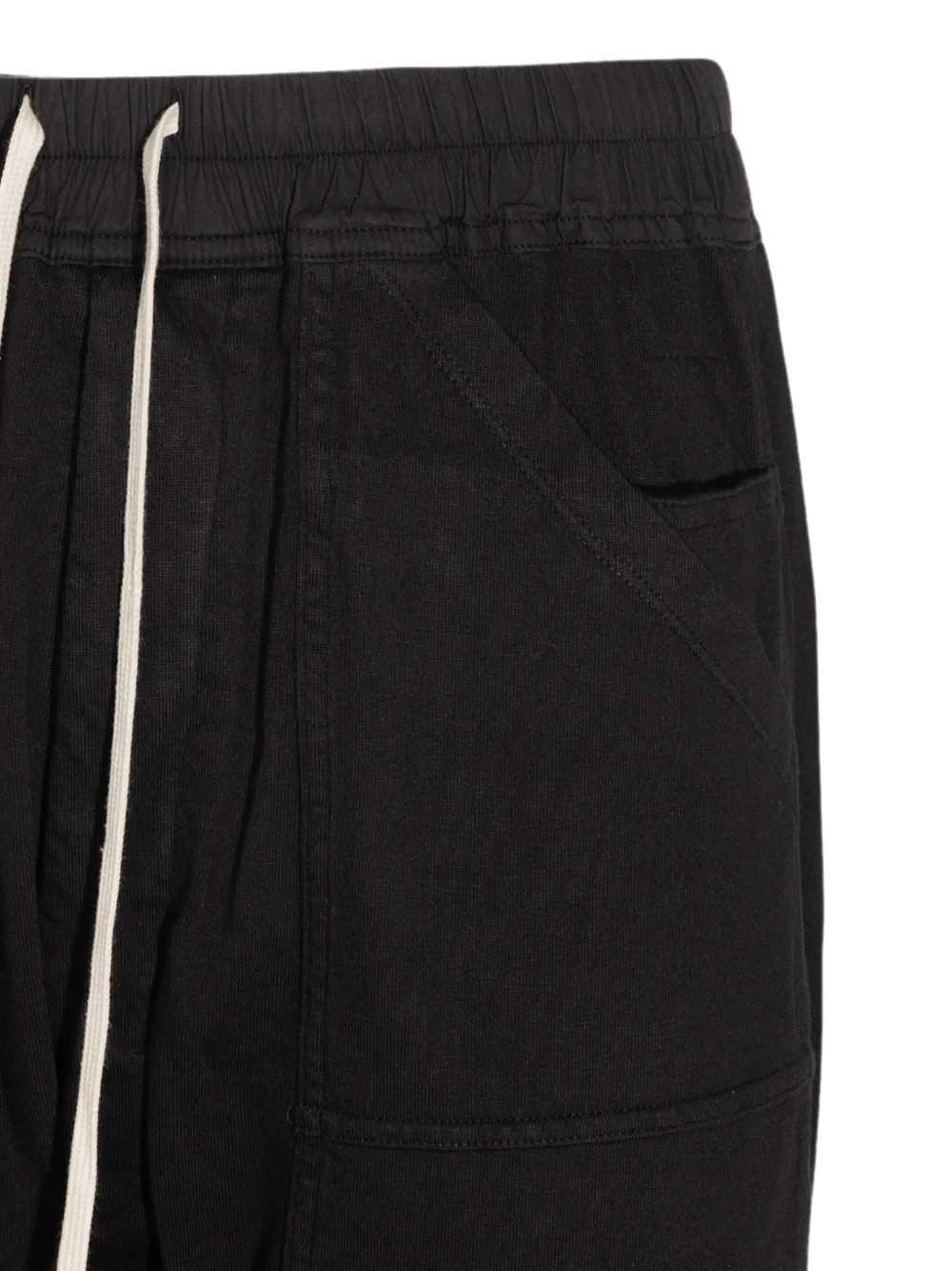 Rick Owens DRKSHDW Broek met verlaagd kruis en trekkoord Zwart