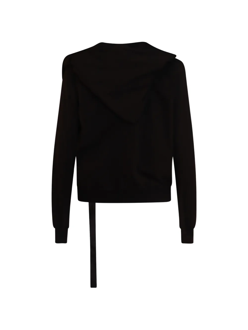 Rick Owens DRKSHDW Sweater met asymmetrische rits Zwart