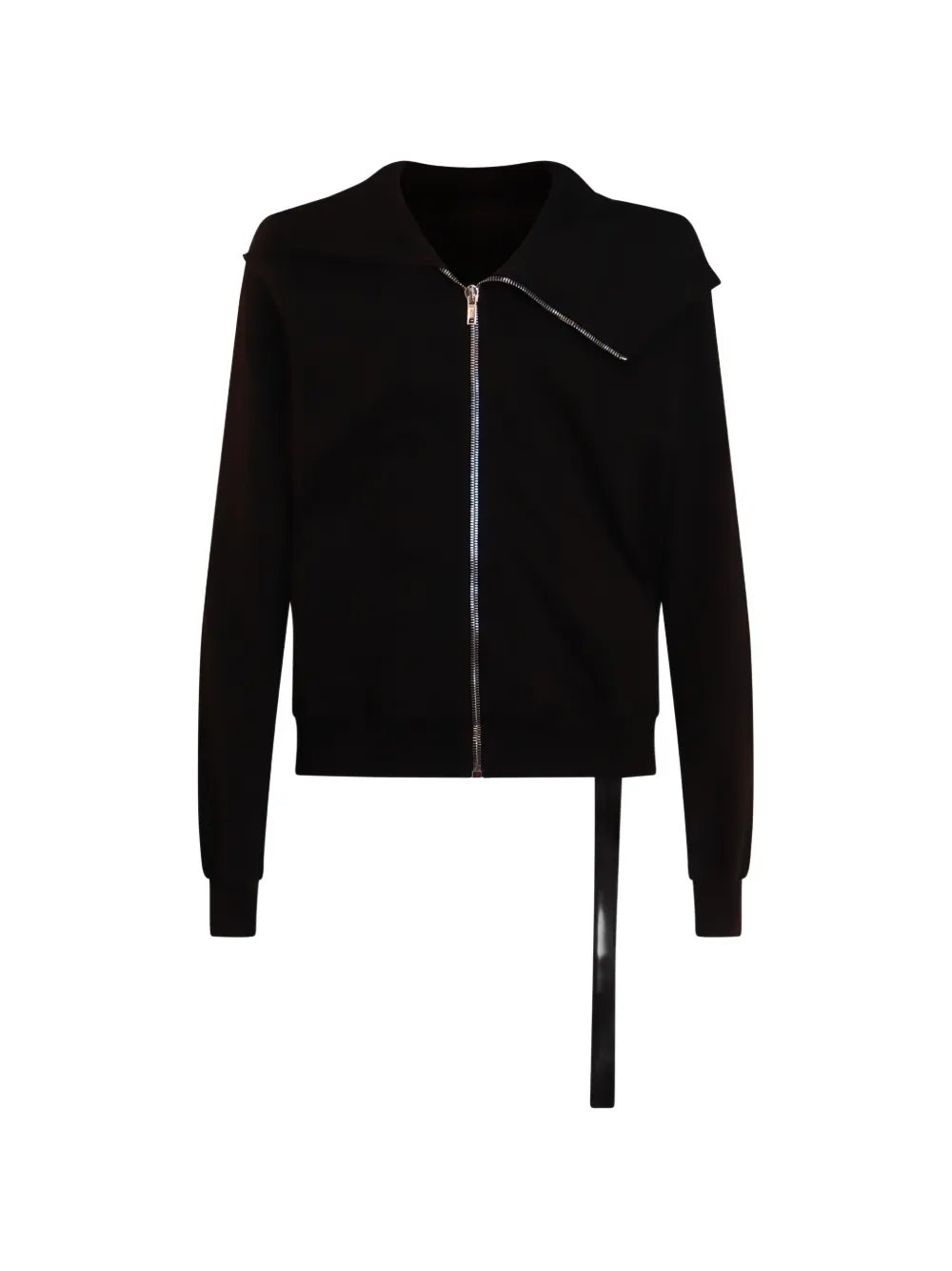 Rick Owens DRKSHDW asymmetric-zip sweatshirt - Schwarz