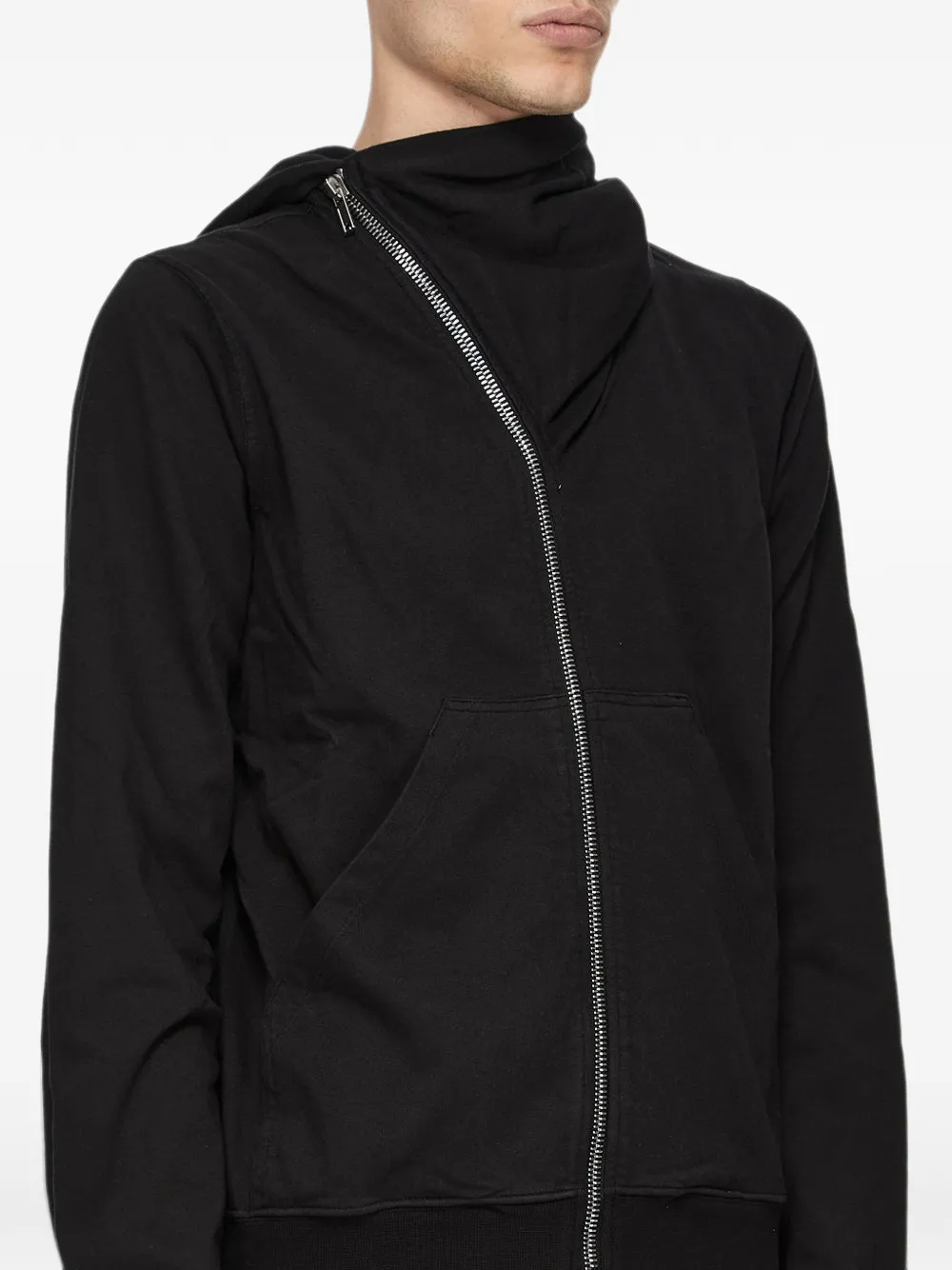 Rick Owens DRKSHDW Sweater met asymmetrische rits Zwart