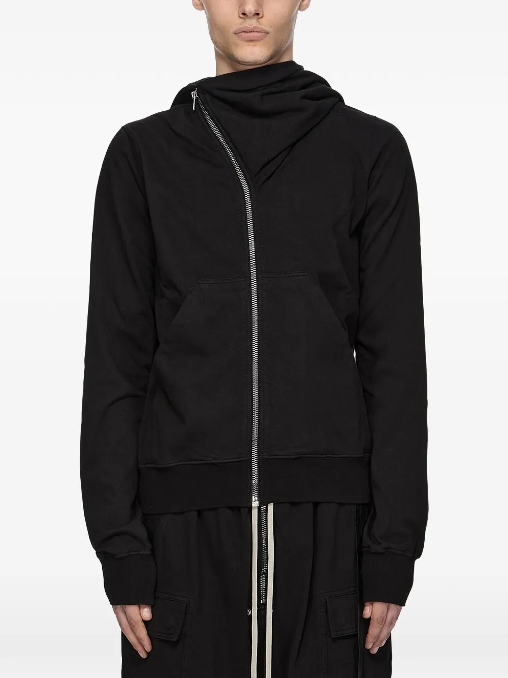 Rick Owens DRKSHDW Sweater met asymmetrische rits Zwart