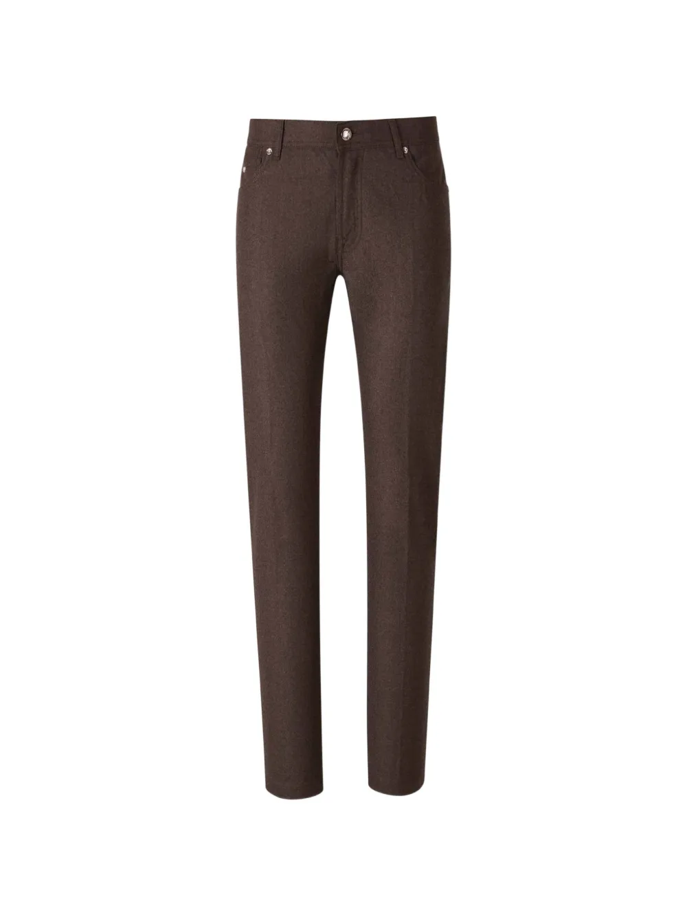 Marco Pescarolo Nerano logo-plaque slim-fit jeans - Braun