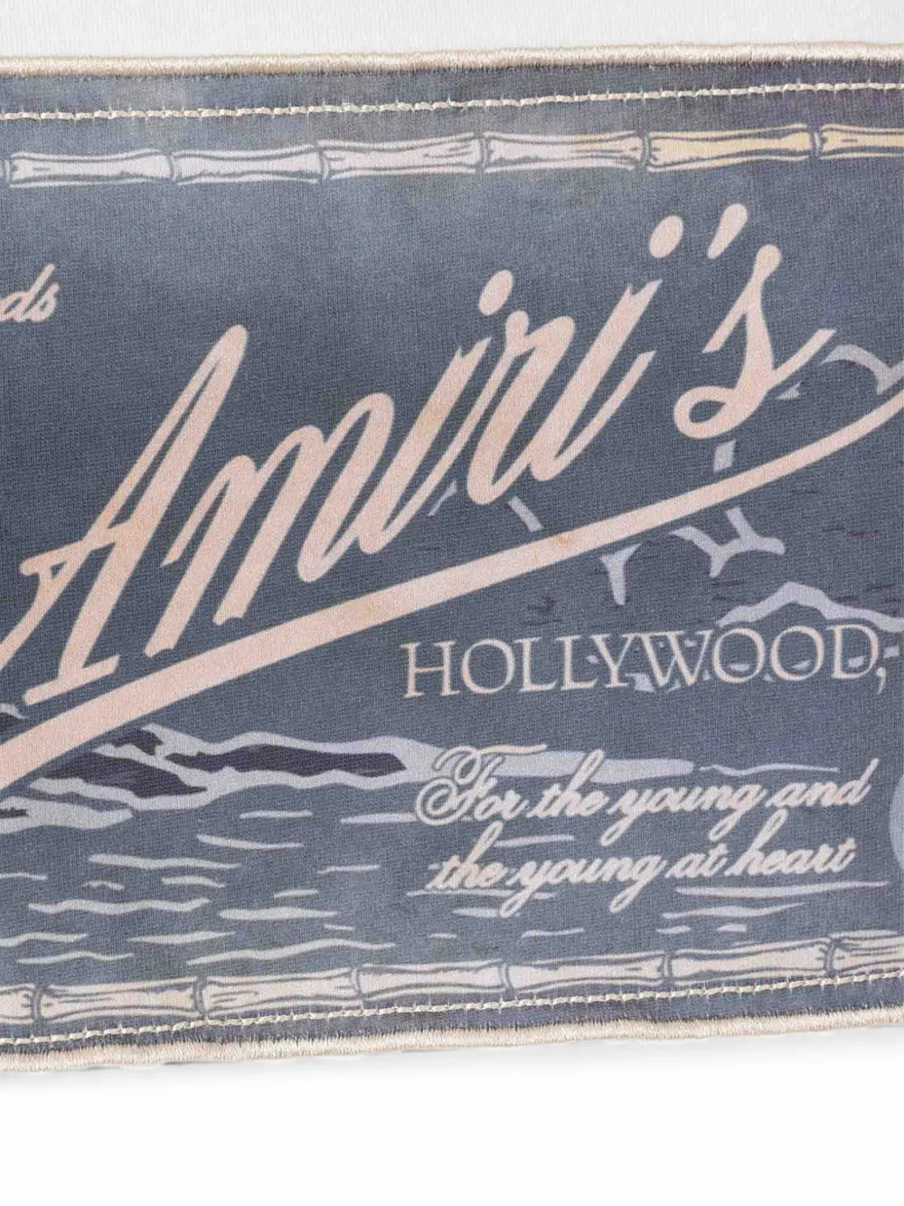 AMIRI T-shirt met grafische patch Groen