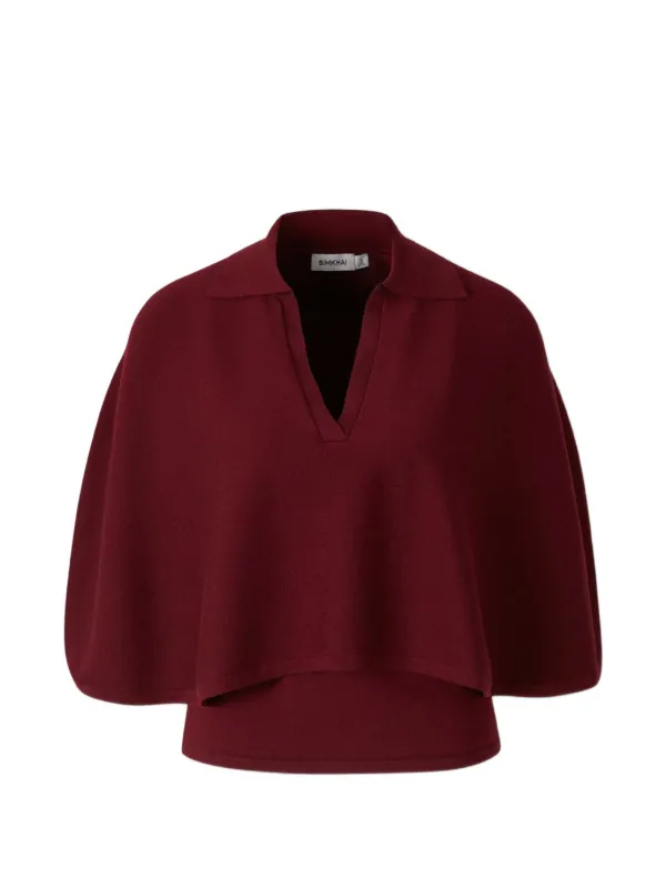 Simkhai Layered Spread-collar Sweater