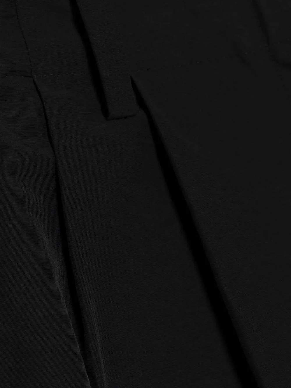 SIMKHAI Leroy Pleated Wide-leg Trousers in Black, view 4