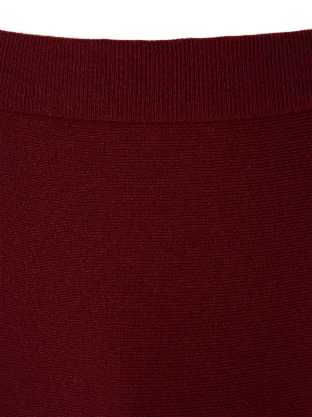 SIMKHAI Ribgebreide rok Rood