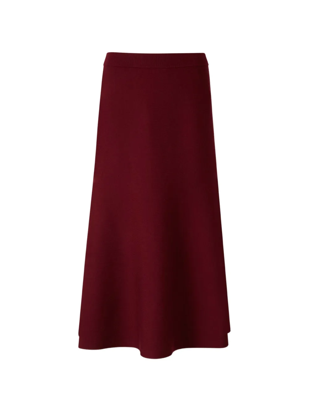 Simkhai ribbed-knit wool midi skirt - Rot