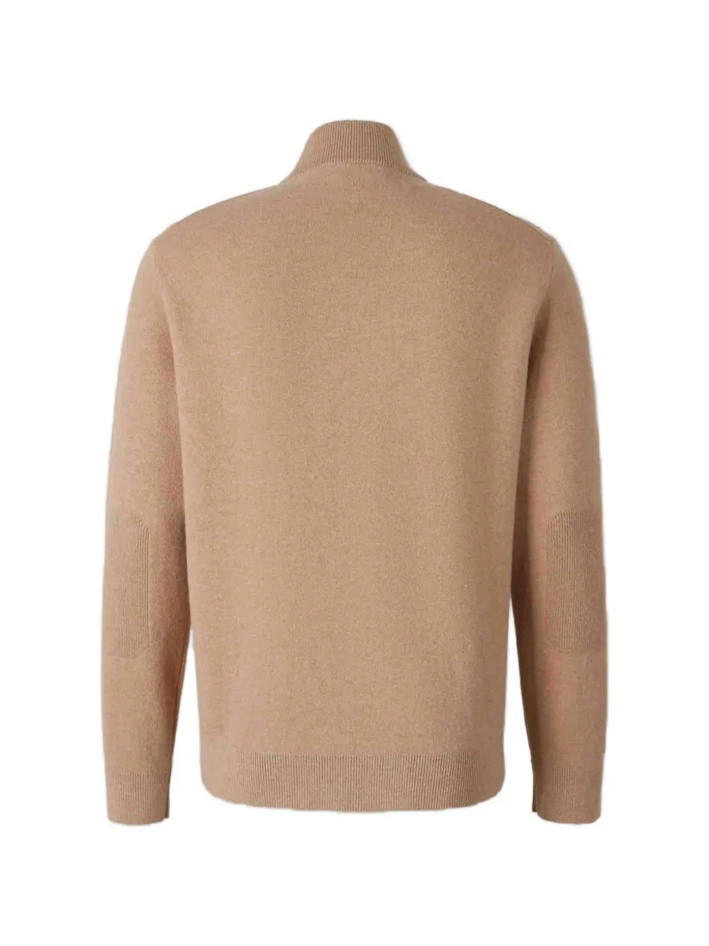 Canali Trui met elleboogpatch en rits Bruin
